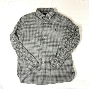 Polo Ralph Lauren Mens Shirt L 100% Cotton Plaid